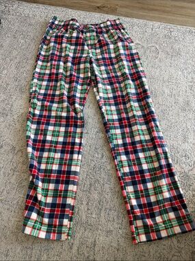 Plaid Flannel Lounge Pants in Red, Green & Navy